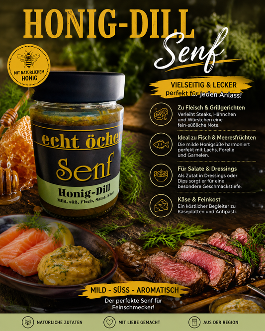 Honig-Dill Senf – Mild, süß und überraschend vielseitig
