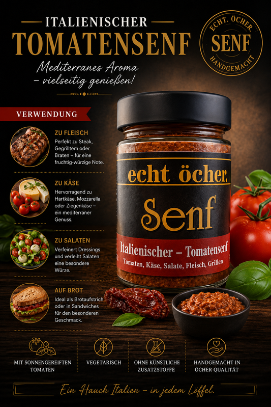 Italienischer Tomatensenf – Mediterrane Würze mit Charakter