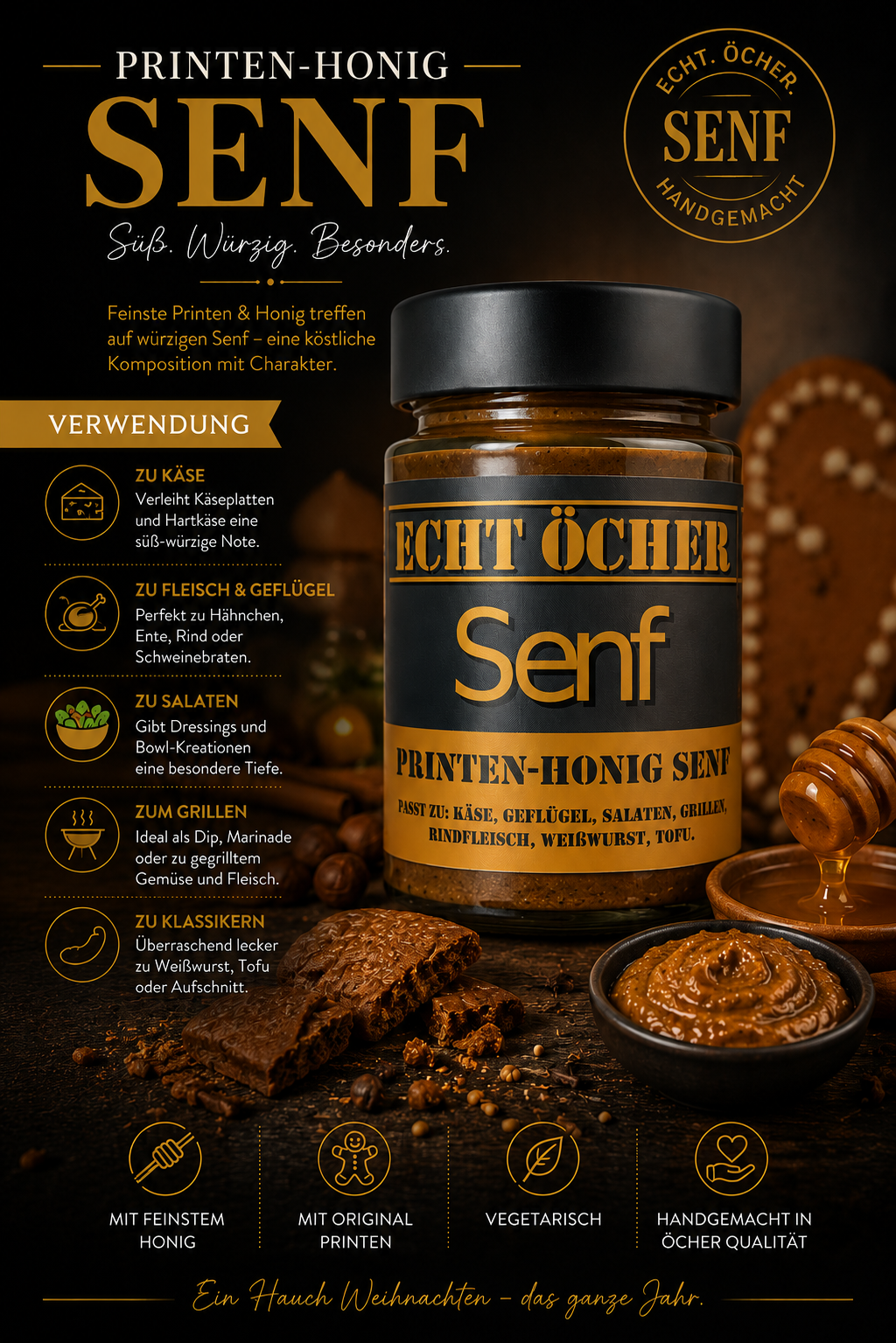 Echt Öcher Senf - Printen-Honig-Senf